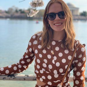 ASOS Polka Dot Midi Dress